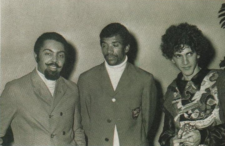 Gilberto GIl, Jorge Ben e Caetano Veloso, durante os anos 60