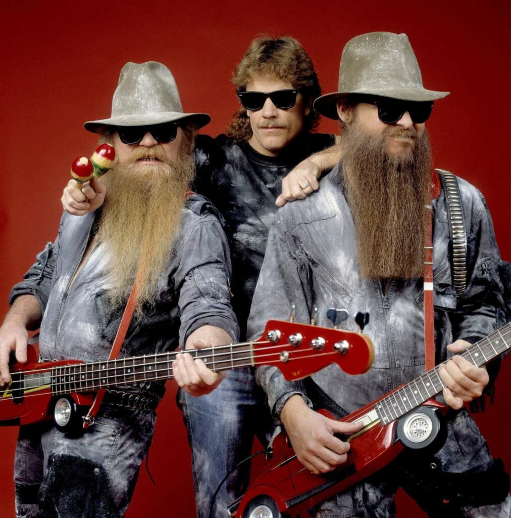 O power trio ZZ Top é referência nas músicas internacionais dos anos 70
