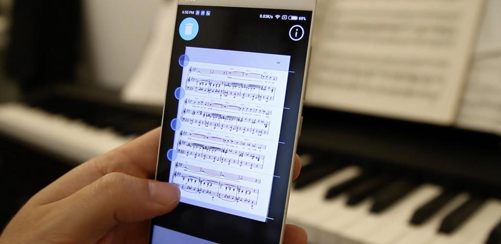 Minha Partitura é um app que escaneia partituras