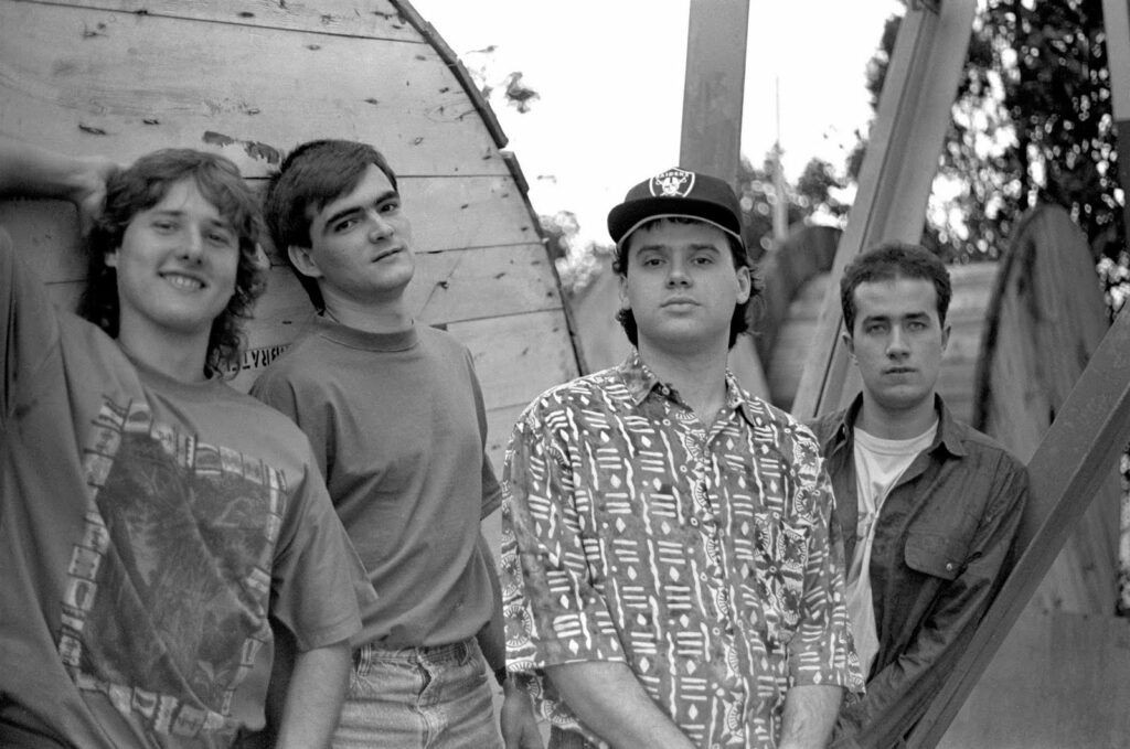 Membros do Skank no começo da carreira