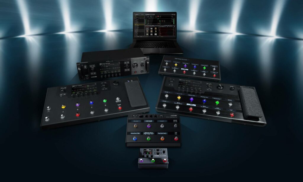 Produtos da Helix, empresa que fabrica as melhores pedaleiras de guitarra