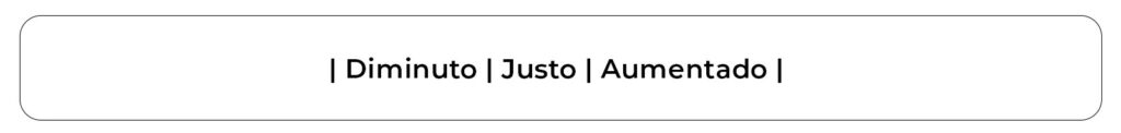 Tabela comas alterações dos intervalos justos
