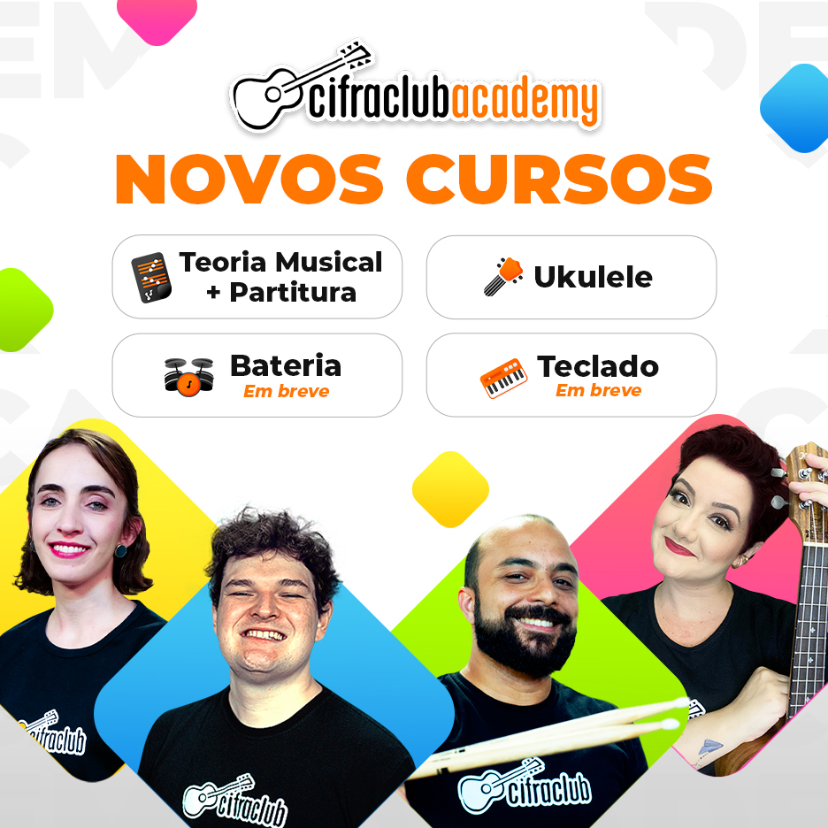 Novos cursos e professores do Cifra Club Academy