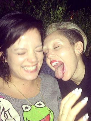 Lily Allen e Miley Cyrus