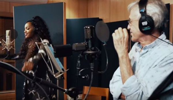 Iza-Cateno-Estudio IZA e Caetano Veloso gravam