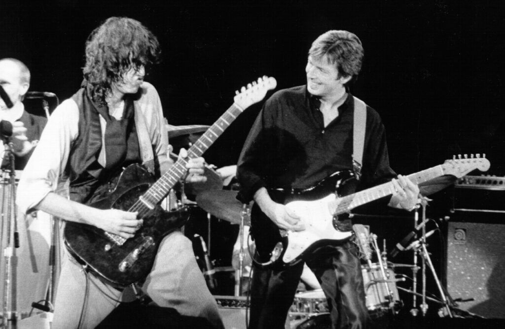 Jimi Page e Eric Clatpon: especialistas em fazerem os melhores solos de guitarra