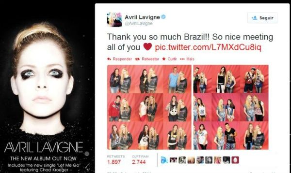 Avril Lavigne Cobra Para Tirar Fotos Polemica Avril Lavigne Manipula Fotos Para Ficar Mais Perto De Fas Cifra Club News