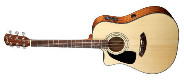 Modelo de violão para canhoto da marca Fender