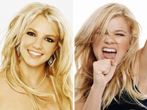 fotobritkelly As loiras Britney Spears e Kelly Clarkson estão na lista