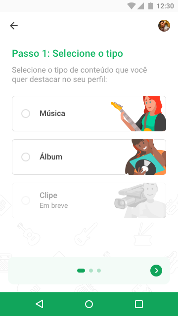 "SuperDestaque™" é uma funcionalidade que impulsiona a divulgação do seu Palco MP3