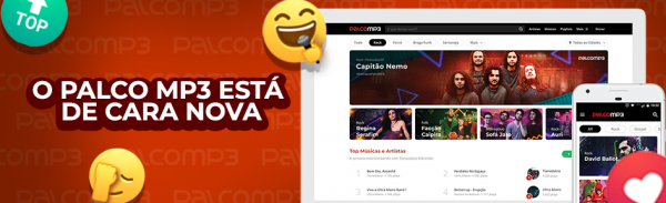 Capa do Palco MP3, maior site de streaming de música do Brasil