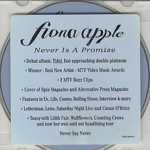 Imagem do álbum Never Is a Promise do(a) artista Fiona Apple
